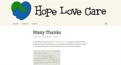 Desktop Screenshot of hopelovecare.org